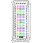 EVOLVEO Xenon, skříň ATX, 4x ARGB ventilátor 120mm, přední panel airflow mesh, bílá