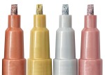 Vysoce lesklý lakový popisovač Marvy Deco Color Premium 250 - seříznutý hrot, zlatý