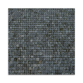 BRIXIES Plus 225.003 Designová podložka na stavění - dlažební kostky 25,5 x 25,5 cm