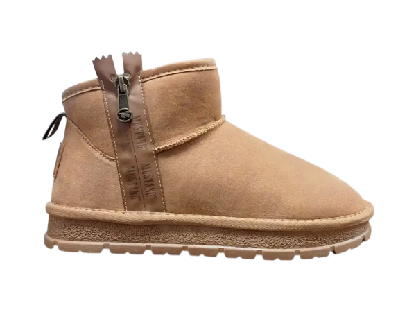 Mustang 36M0152004 Dámské zimní kotníkové boty camel 37