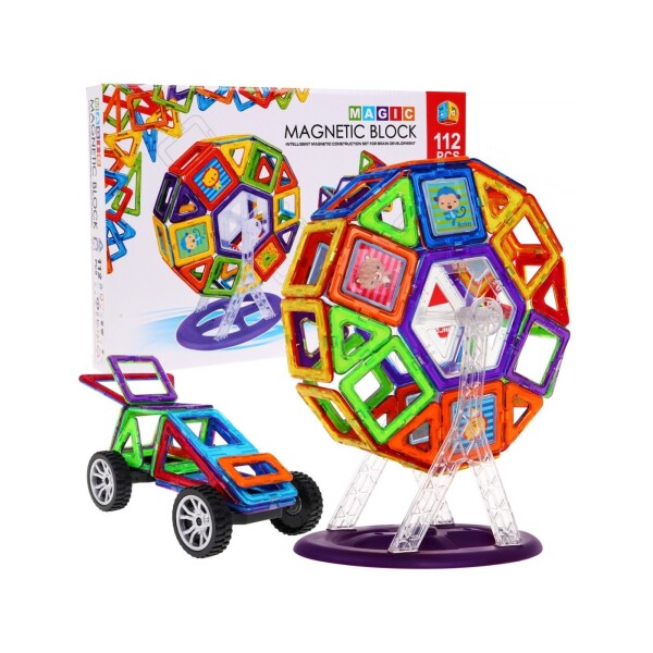 Mamido Magnetická stavebnice 112 dílů