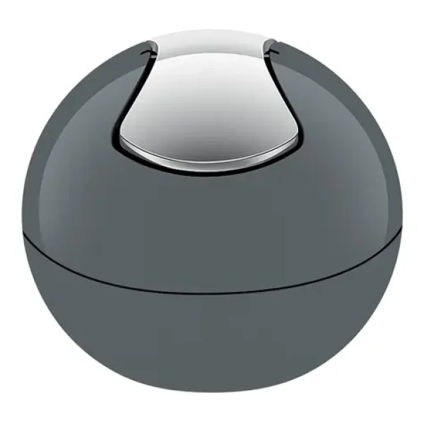 Spirella BOWL mini výklopný odpadkový koš 1 L šedý / plast (7610583198402)