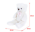 Velký plyšový medvěd Lily 78 cm krémově bílý s visačkou
