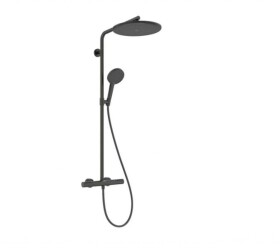 HANSGROHE - Raindance Alive S Puro Sprchový set s termostatem, 21x34 cm, 3 proudy, kartáčovaný černý chrom 24592340