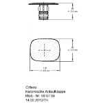 Geberit myDay plastová bílá/chrom krytka odpadního ventilu Keramag umyvadla 595740000 595740000