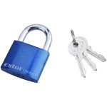 EXTOL CRAFT 77030 Zámek visací, litina, 50mm, barevný, 3 kl.