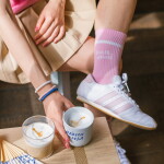 Bella Rose Ponožky Polib M(n)ě velikost S (36-39), růžová barva, textil