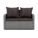 Zahradní sestava, polyratan, šedá, AZ-F1911 GREY