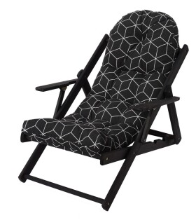 ROJA BORNEO lehátko dřevěné - grafit 40309-800