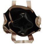 Trendy dámská koženková kabelka LB Elegant star, camel