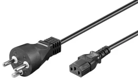 MicroConnect Power Cord DK Typ-K - C13 5m černá / dánská koncovka (PE120450R)