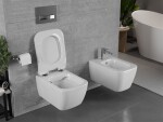 MEXEN/S - MARGO závěsná WC mísa včetně sedátka s slow-slim, duroplast, bílá 30420800