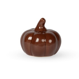 Storefactory Podzimní dekorace dýně Tranebo Brown Large, hnědá barva, keramika