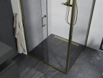 MEXEN/S - Apia sprchový kout obdélník 95x100, transparent, zlatá 840-095-100-50-00