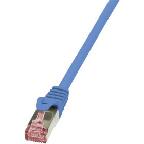 LogiLink CQ2076S RJ45 síťové kabely, propojovací kabely CAT 6 S/FTP 5.00 m modrá samozhášecí, s ochranou 1 ks