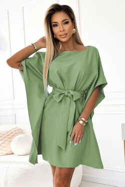 Dámské šaty 287-27 SOFIA - NUMOCO khaki L/XL