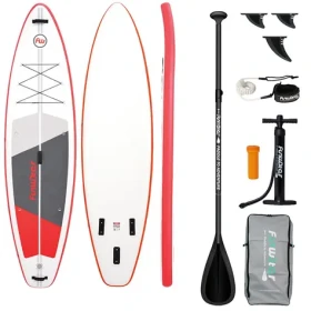 FunWater Nafukovací Paddleboard SUPFW69C 335cm červeno-bílá / příslušenství (SUPFW69C)