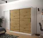 Šatní skříň Abi Jodelka 1 Barva korpusu: Dub artisan, Rozměry: 100 cm, Dveře: Bílá mat