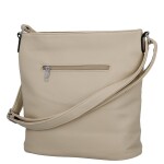 Trendy dámská koženková crossbody kabelka Lima, béžová