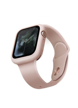 Uniq silikonové pouzdro Lino pro Apple Watch série 4/5 44 mm, růžová UNIQ-44MM-LINOPNK