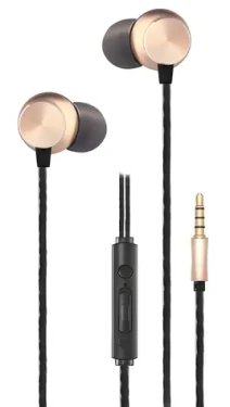 2GO Deluxe černá, zlatá / Sluchátka / Do uší / Mikrofon / Jack 3,5 mm (795962)