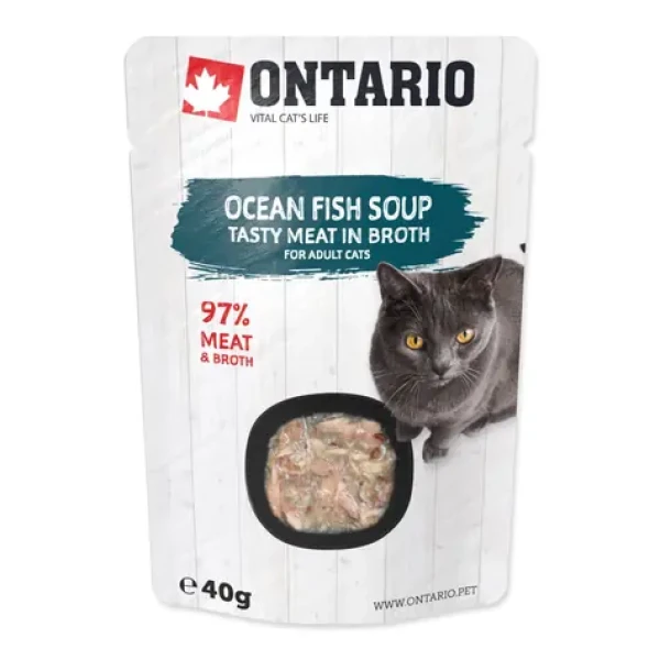 Ontario Cat Soup Polévka mořské ryby se zeleninou 40g (213-3174)