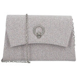 Trendy dámské plesové psaníčko Michelle Moon Capri, tmavě stříbrné