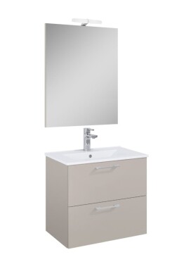 Koupelnová sestava s umyvadlem Ceramia Lea 61,5x55x41,7 cm kašmír LEASET60C LEASET60C