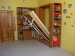 NábytekProNás Sklopná jednolůžková postel KOMPLET - polohovací rošt (30 lamel)