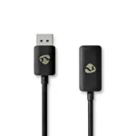 Nedis Kabel DisplayPort (M) - HDMI (F) 0.20 m černá / poniklované (CCGP37108BK02)