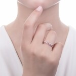 Elenys pozlacený prsten Diadém 14K růžové zlato Velikost: 6 (EU: 51-53)