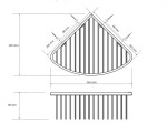 HOPA - Polička do sprchy rohová, 265×90×205 mm - Barva - Hematit KDBE159208312