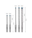 Sada vrtáků do betonu Bosch EXPERT SDS plus-7X 5 ks 2608900197