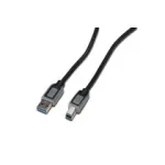 Digitus USB 3.0 kabel A/samec na B-samec 1,8m, černošedý (DK-112301)