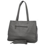 Módní dámská koženková kabelka na rameno Coveri Temari, šedá