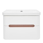 Koupelnová skříňka s umyvadlem SAT Fusion 77,5x53x45 cm bílá matná mat SATFUSION280WU SATFUSION280WU