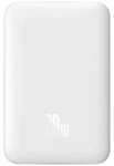 Baseus Magnetic Mini Air 10000mAh 20W bílá / Powerbanka / 1x USB-C / Magsafe (P10059001223-00)