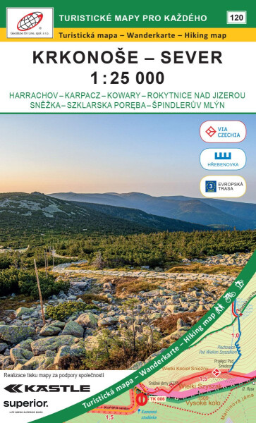 Krkonoše - sever 1:25 000 / 120 Turistické mapy pro každého
