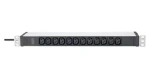 DIGITUS PDU DN-95426 černá / Zásuvková lišta / 19" / 1U / 12x C13 / 16 A / 2 m (DN-95426)