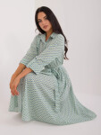 Dámské šaty LK SK 509673.13 bílo-zelené - FPrice L/XL