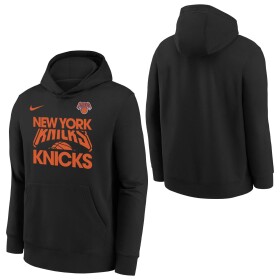 Nike Dětská mikina New York Knicks NBA Courtside Club Hoodie Černá (YOUTH)