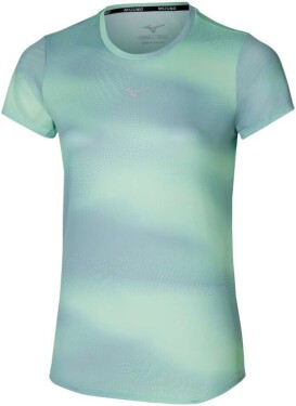 Mizuno Dámské sportovní tričko Core Graphic mentolové Flash Mint - Běžecké tričko Mizuno Core Graphic tee J2GAC20832 Velikost textilu: M
