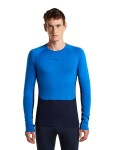ICEBREAKER Mens Merino 260 ZoneKnit LS Crewe, Midnight Navy/Lazurite/Cb (vzorek) velikost: M