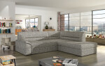 Sedací souprava Elano Provedení: Pravá varianta, látka: Sawana 05 dark grey