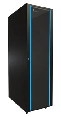 Extralink 42U/600x1000 stojanový černý / Rozvaděč / 19" / nosnost 1500 kg / skleněné dveře (EX.8611)