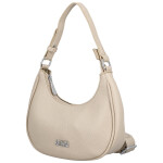 Trendy dámská koženková kabelka na rameno Tricia, tmavě béžová