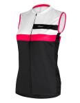 Dámský cyklistický dres ETAPE PRETTY 2.0, bílá/růžová (elastický materiál, velikost S)