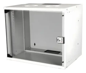 Equip ECO 540x400mm světle šedá / Nástěnný rozvaděč / 19" / 9U / Skleněné dveře (EWM-09-5440-G)