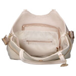 Stylová dámská semišová kabelka na rameno LB Malia, béžová