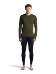 Pánské merino triko dlouhý rukáv ICEBREAKER Mens 260 Tech LS Crewe, Dark Loden velikost: XL